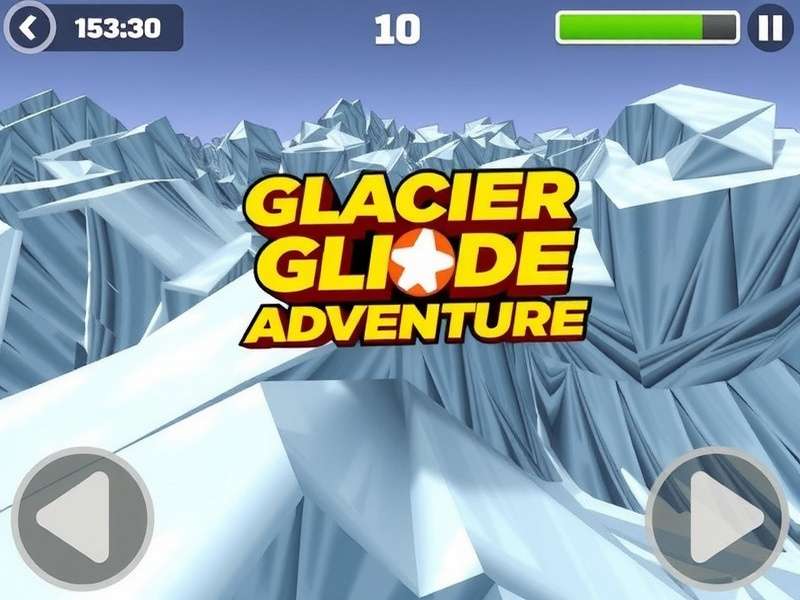 Glacier Glide Adventure Game Screenshot